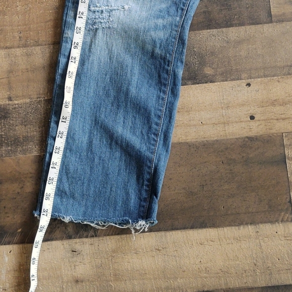 Levi's 508 distressed raw hem jeans size 34×32 - Picture 9 of 14
